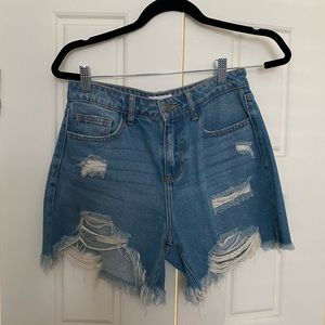 Denim shorts